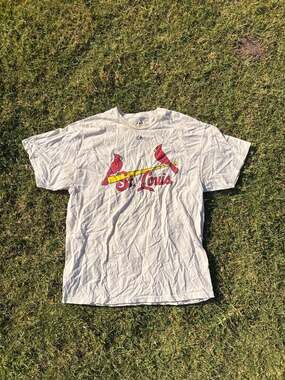 Vintage Majestic St. Louis Cardinals Birds on the Bat T-Shirt XL